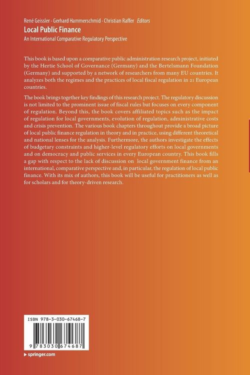 Produktbild: Local Public Finance