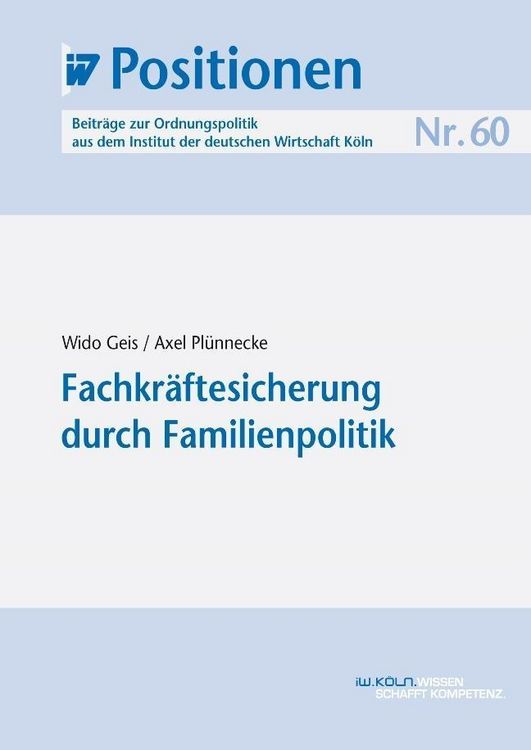 Produktbild: Fachkr&auml;ftesicherung durch Familienpolitik
