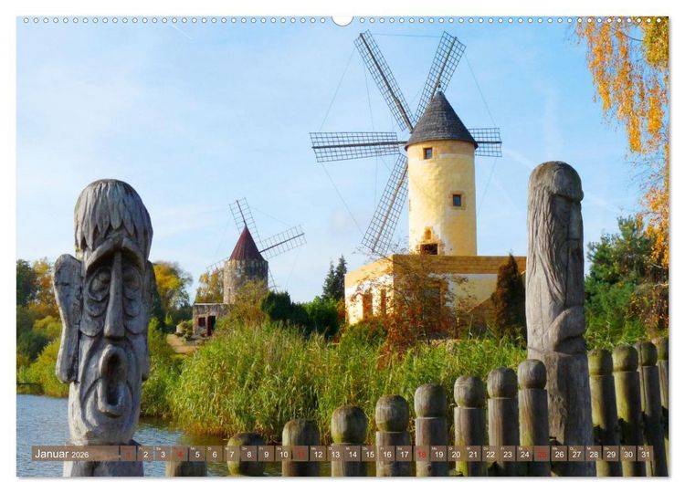 Produktbild: Gifhorn - Kleine Reise durch die Welt der M&uuml;hlen (Wandkalender 2026 DIN A2 quer), CALVENDO Monatskalender