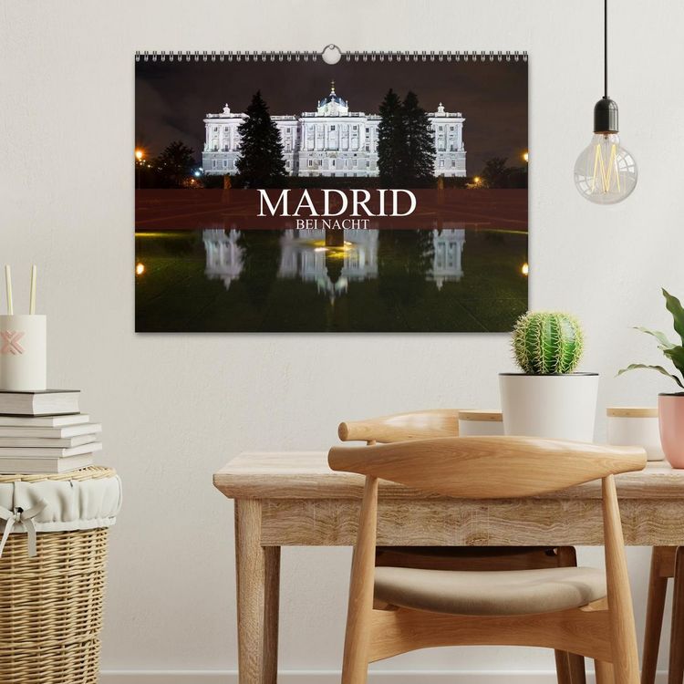 Produktbild: Madrid bei Nacht (Wandkalender 2026 DIN A3 quer), CALVENDO Monatskalender