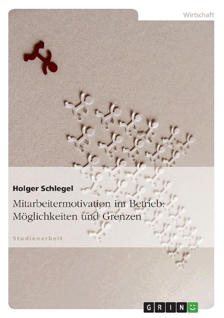 Produktbild: Mitarbeitermotivation im Betrieb: M&ouml;glichkeiten und Grenzen