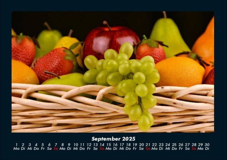 Produktbild: Obstkalender 2025 Fotokalender DIN A4