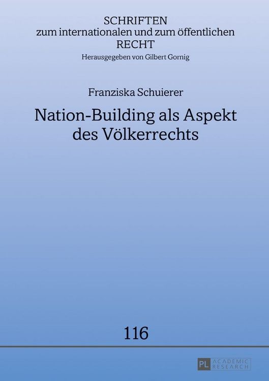 Produktbild: Nation-Building als Aspekt des V&ouml;lkerrechts