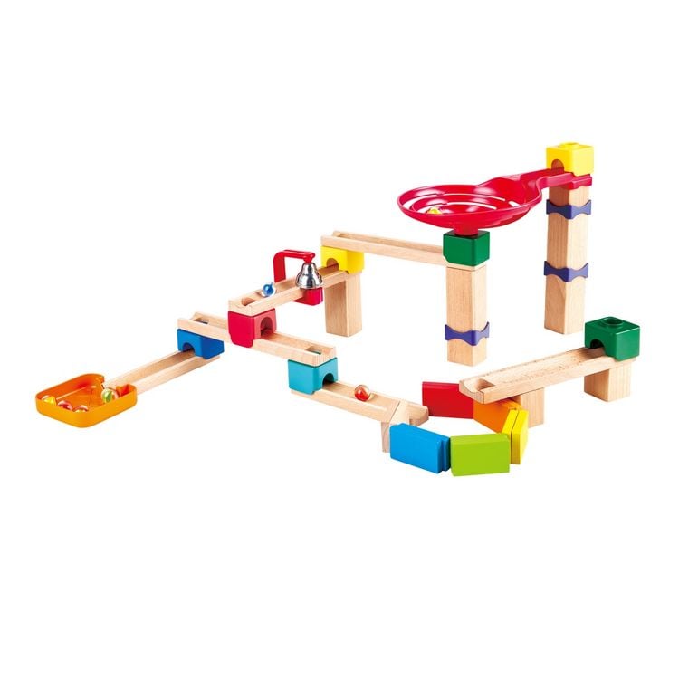Produktbild: Hape Zweispurige Murmelbahn mit Domino