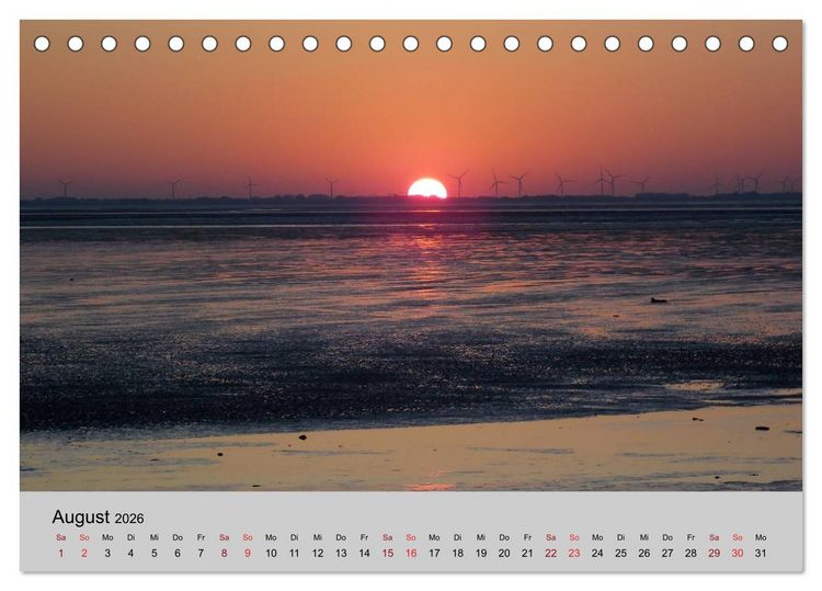 Produktbild: Blicke hinaus aufs Meer (Tischkalender 2026 DIN A5 quer), CALVENDO Monatskalender