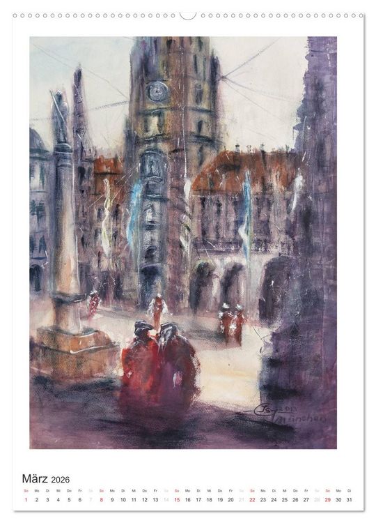 Produktbild: Ein Hauch von Impressionismus &ndash; Aquarelle von Isolde G&auml;nesch (Wandkalender 2026 DIN A2 hoch), CALVENDO Monatskalender