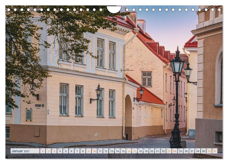 Produktbild: Nordischer Glanz &ndash; Tallinn - Riga - Vilnius (Wandkalender 2027 DIN A4 quer), CALVENDO Monatskalender