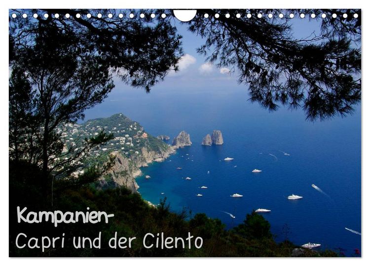 Produktbild: Kampanien &ndash; Capri und der Cilento (Wandkalender 2026 DIN A4 quer), CALVENDO Monatskalender