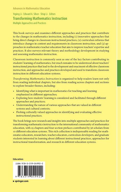 Produktbild: Transforming Mathematics Instruction