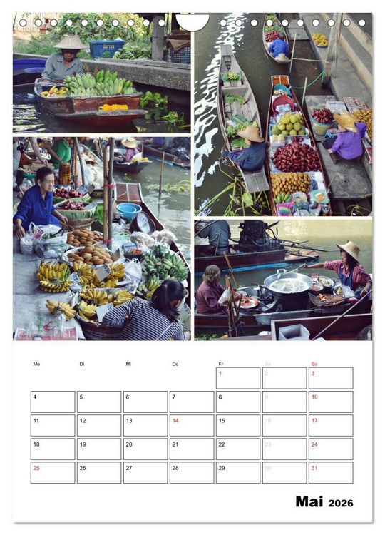 Produktbild: Das bunte Leben in Thailand (Wandkalender 2026 DIN A4 hoch), CALVENDO Monatskalender