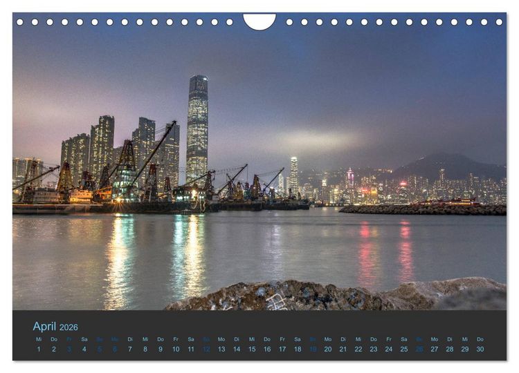 Produktbild: Hong Kong - Skylines (Wandkalender 2026 DIN A4 quer), CALVENDO Monatskalender