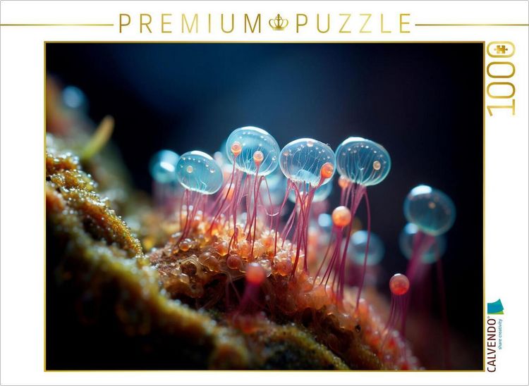 Produktbild: CALVENDO Puzzle Gl&auml;serne Pilze - Mikroorganismen | 1000 Teile Lege-Gr&ouml;&szlig;e 64x48cm Foto-Puzzle f&uuml;r gl&uuml;ckliche Stunden