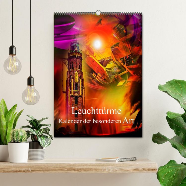 Produktbild: Leuchtt&uuml;rme Kalender der besonderen Art (Wandkalender 2026 DIN A2 hoch), CALVENDO Monatskalender