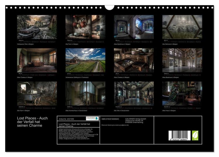 Produktbild: Lost Places - Auch der Verfall hat seinen Charme (Wandkalender 2026 DIN A3 quer), CALVENDO Monatskalender