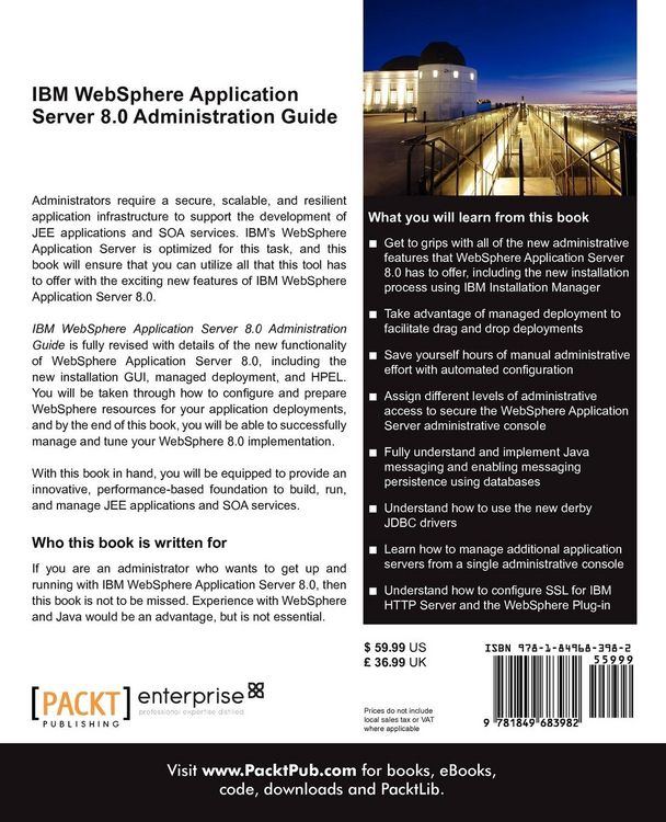 Produktbild: IBM Websphere Application Server 8.0 Administration Guide