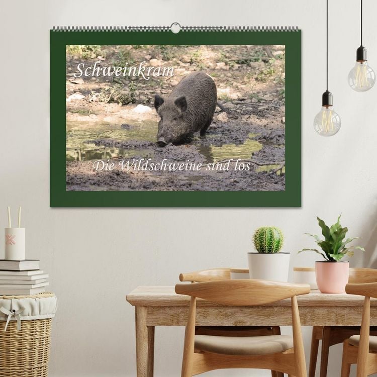 Produktbild: Schweinkram - Die Wildschweine sind los (Wandkalender 2026 DIN A2 quer), CALVENDO Monatskalender