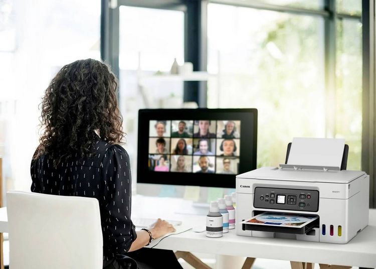 Produktbild: Canon MAXIFY GX3050 Multifunktionsdrucker Tintenstrahl Farbe A4 Drucker, Scanner, Kopierer Duplex, Tintentank-System, WLAN