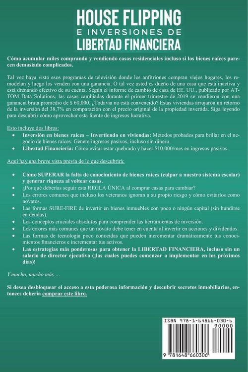 Produktbild: House flipping e inversiones de libertad financiera (actualizado) 2 libros en 1