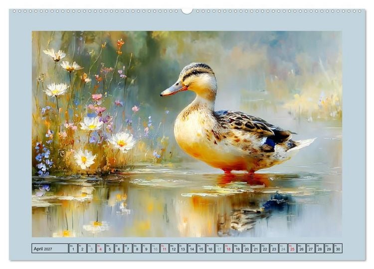 Produktbild: Zwergenten. Bezaubernde Schreih&auml;lse in der Natur (Wandkalender 2027 DIN A2 quer), CALVENDO Monatskalender