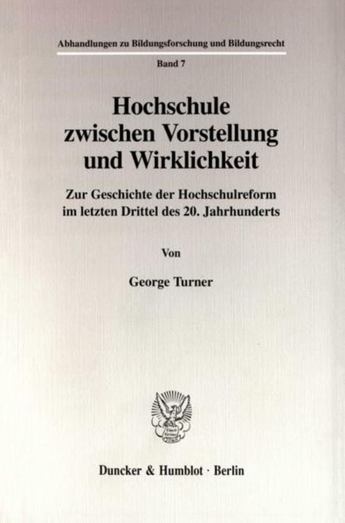 Produktbild: Hochschule zwischen Vorstellung und Wirklichkeit