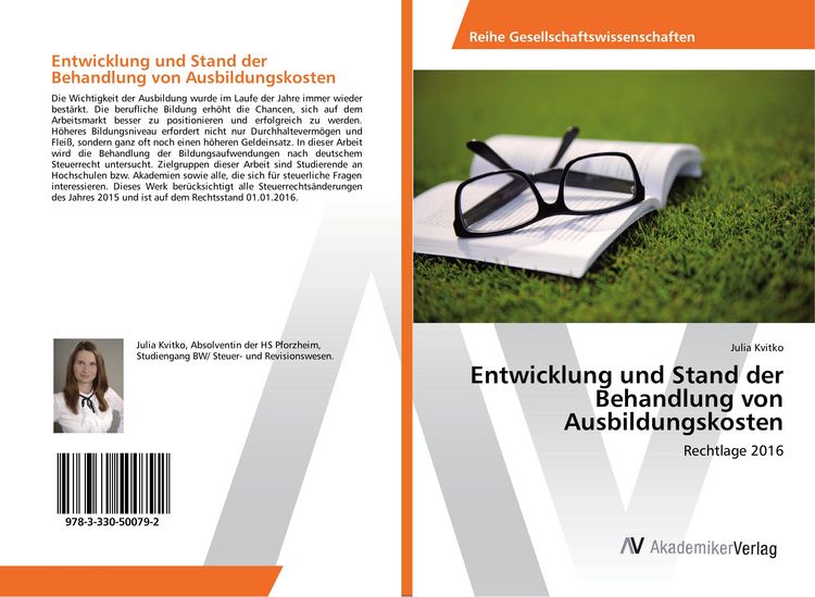 Produktbild: Entwicklung und Stand der Behandlung von Ausbildungskosten