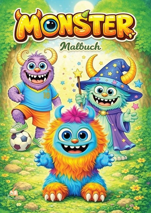 Produktbild: Monster Malbuch f&uuml;r Kinder ab 6 Jahren mit 50 sch&ouml;nen Ausmalmotiven