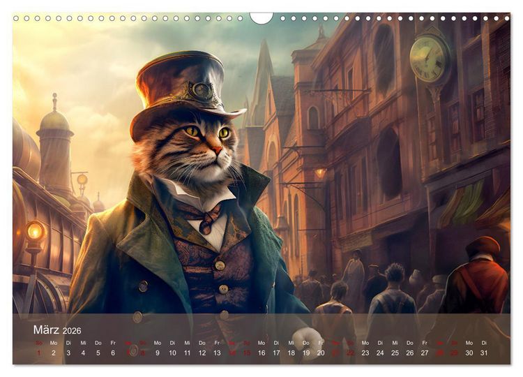Produktbild: Charaktiere Katzen dieser Welt (Wandkalender 2026 DIN A3 quer), CALVENDO Monatskalender