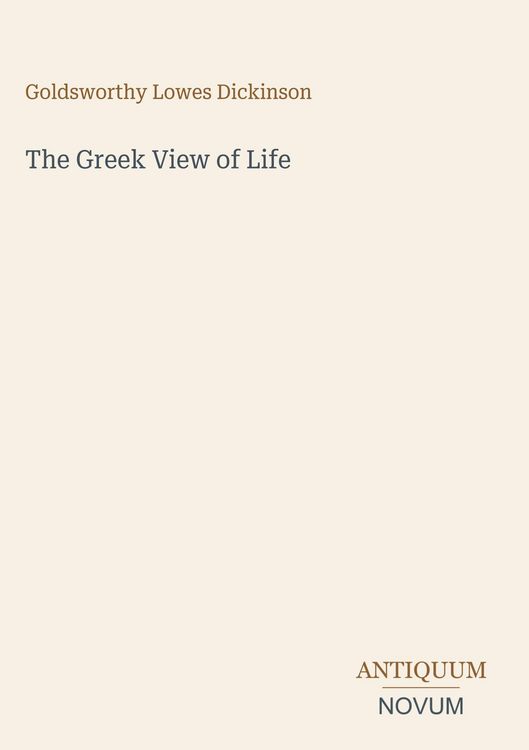 Produktbild: The Greek View of Life
