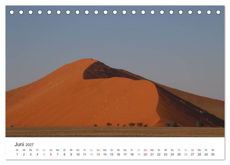 Produktbild: Namibia - Landschaftseindr&uuml;cke (Tischkalender 2027 DIN A5 quer), CALVENDO Monatskalender