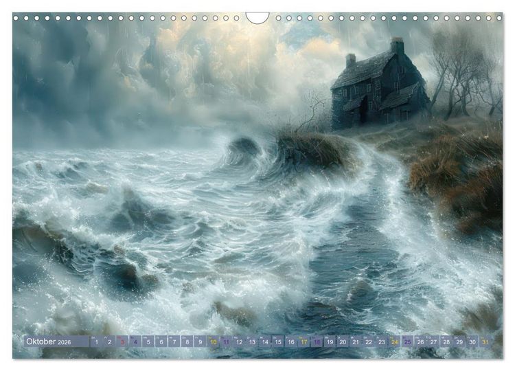 Produktbild: St&uuml;rmisch wildes Wetter (Wandkalender 2026 DIN A3 quer), CALVENDO Monatskalender