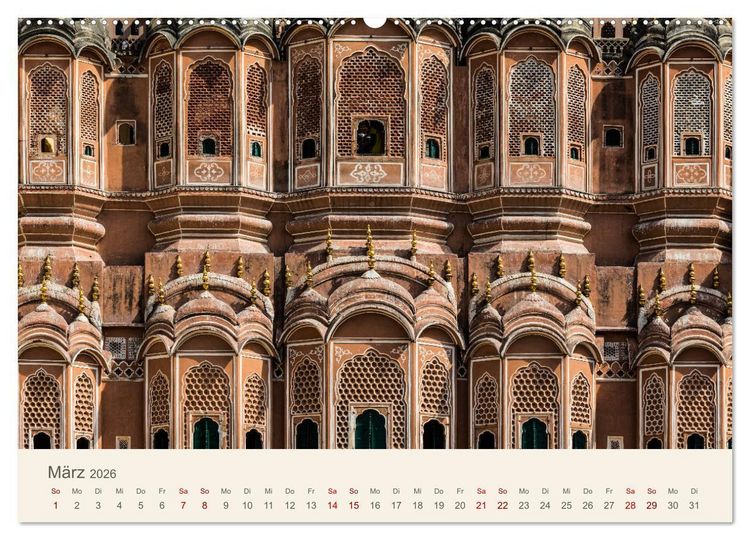 Produktbild: Rajasthan - Architektur im Land der K&ouml;nige (Wandkalender 2026 DIN A2 quer), CALVENDO Monatskalender