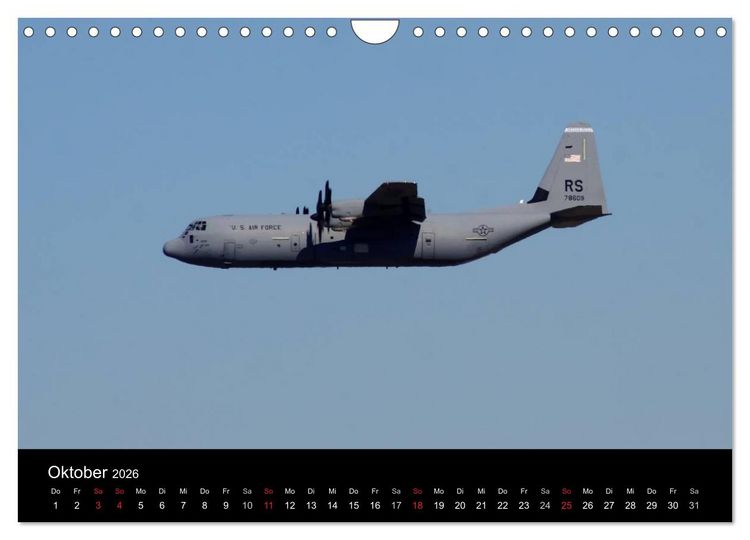 Produktbild: Milit&auml;r - Flugzeuge (Wandkalender 2026 DIN A4 quer), CALVENDO Monatskalender
