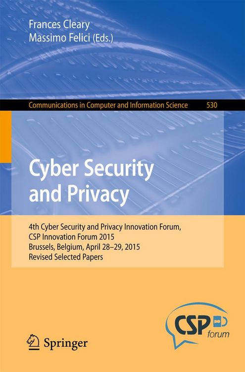 Produktbild: Cyber Security and Privacy