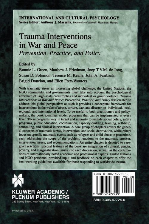 Produktbild: Trauma Interventions in War and Peace