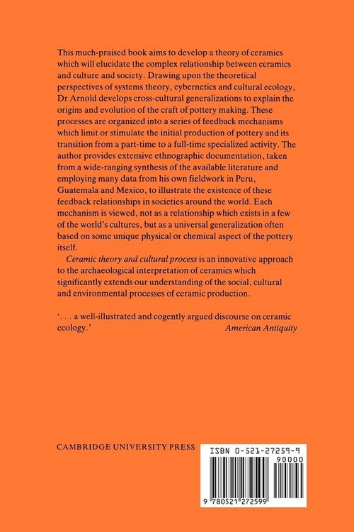 Produktbild: Ceramic Theory and Cultural Process