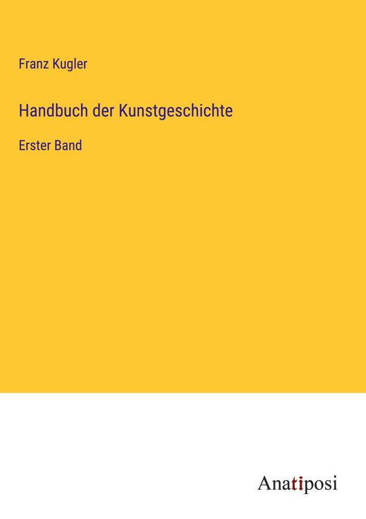 Produktbild: Handbuch der Kunstgeschichte