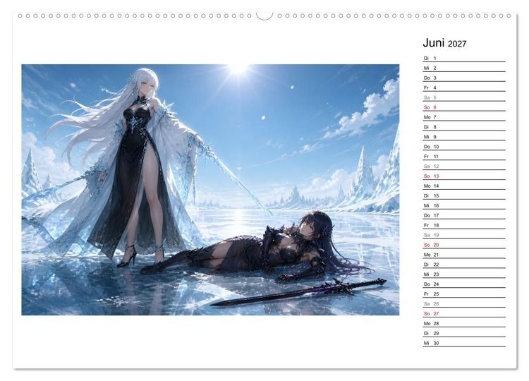 Produktbild: Vaelias kaltes Erbe (hochwertiger Premium Wandkalender 2027 DIN A2 quer), Kunstdruck in Hochglanz