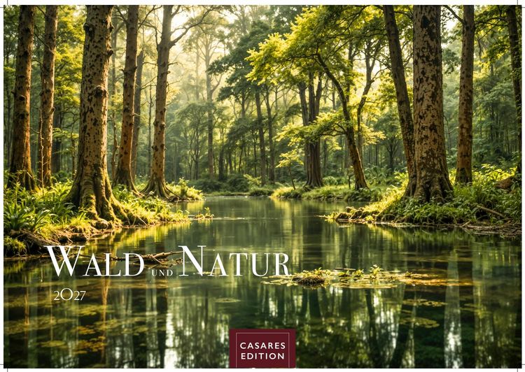 Produktbild: Wald & Natur Kalender 2027 &ndash; Wandkalender | Fotokalender Naturkalender Gro&szlig;format 35x50cm - Nat&uuml;rliche Sch&ouml;nheit & Ruhe f&uuml;r jeden Monat .