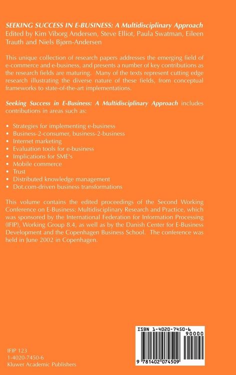 Produktbild: Seeking Success in E-Business