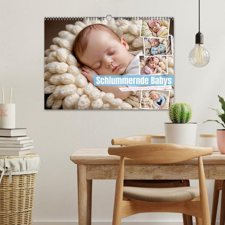 Produktbild: Schlummernde Babys (Wandkalender 2026 DIN A3 quer), CALVENDO Monatskalender