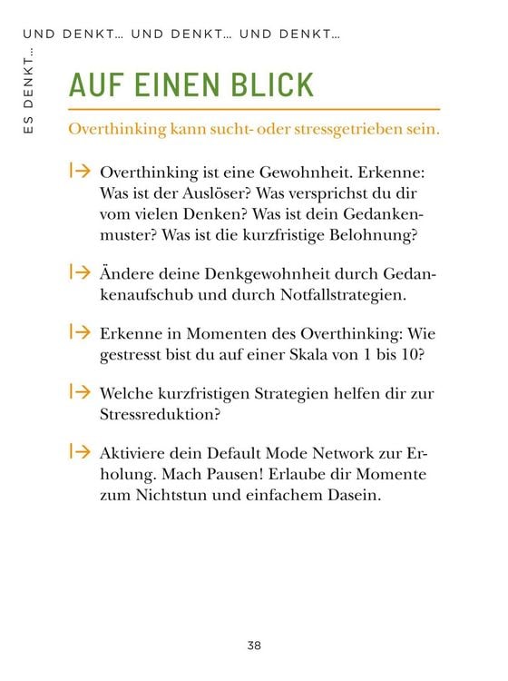 Produktbild: Die 1-Minuten-Strategie gegen Overthinking