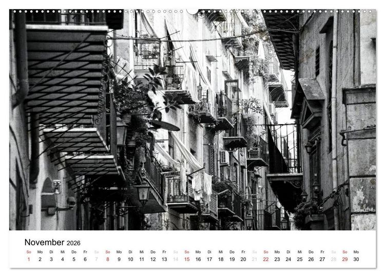 Produktbild: Silberstein portr&auml;tiert Palermo (hochwertiger Premium Wandkalender 2026 DIN A2 quer), Kunstdruck in Hochglanz