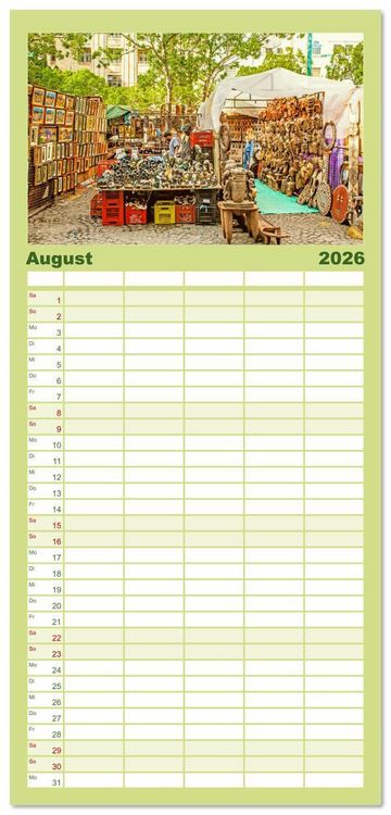 Produktbild: Familienplaner 2026 - Kapstadt: Leben unterm Tafelberg mit 5 Spalten (Wandkalender, 21 x 45 cm) CALVENDO