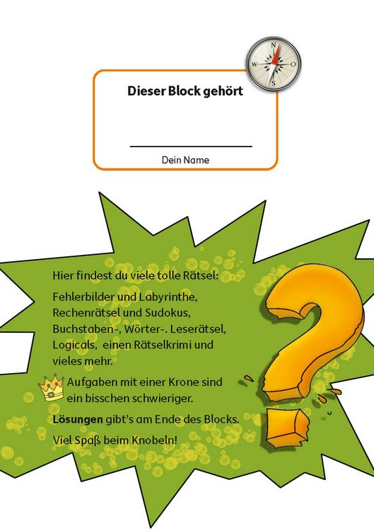 Produktbild: R&auml;tselblock ab 11 Jahre