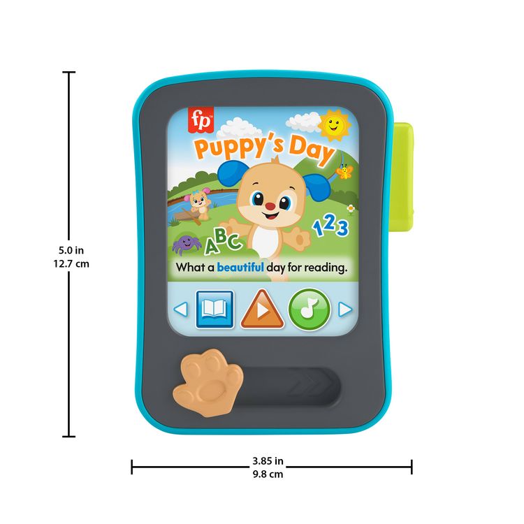 Produktbild: Fisher-Price Lernspa&szlig; H&uuml;ndchen Geschichtenerz&auml;hler Baby elektronisches Lernspielzeug mit Musik und Lichtern, mehrsprachige Version