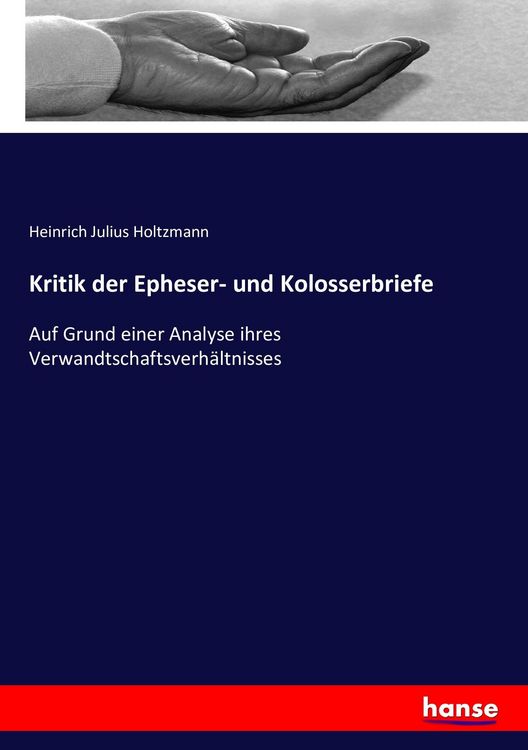 Produktbild: Kritik der Epheser- und Kolosserbriefe
