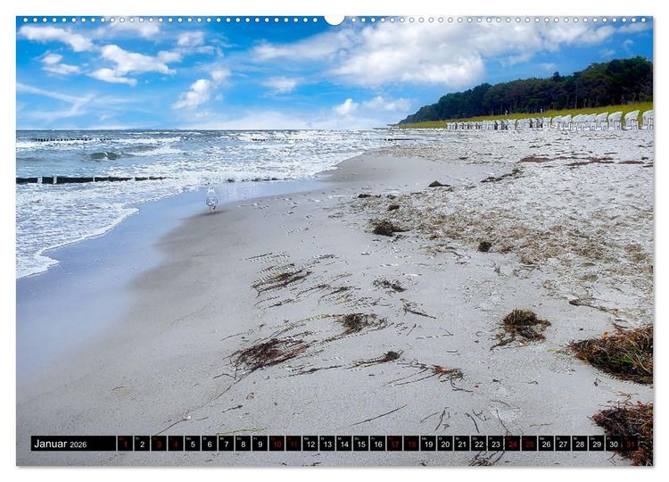 Produktbild: Fischland - Dar&szlig;- Zingst (hochwertiger Premium Wandkalender 2026 DIN A2 quer), Kunstdruck in Hochglanz