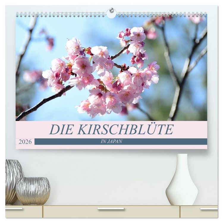 Produktbild: Die Kirschbl&uuml;te in Japan (hochwertiger Premium Wandkalender 2026 DIN A2 quer), Kunstdruck in Hochglanz