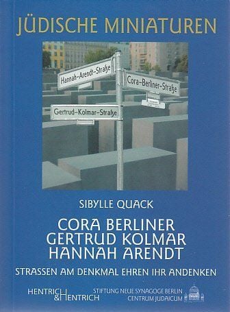 Produktbild: Cora Berliner, Gertrud Kolmar, Hannah Arendt