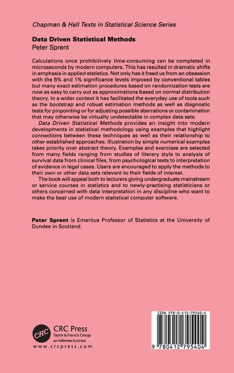 Produktbild: Data Driven Statistical Methods
